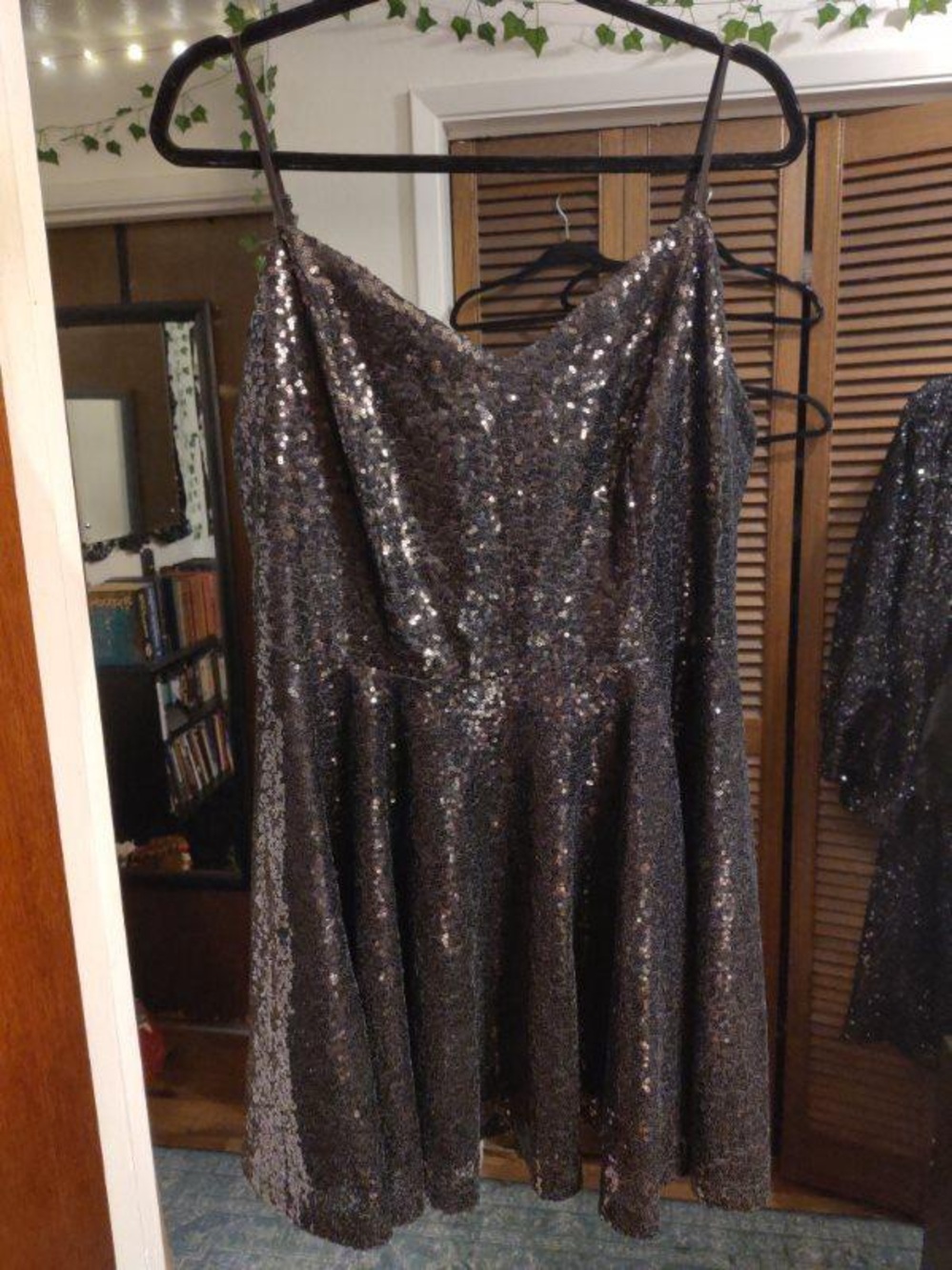 Foxblood Sequin Skater Dress XL NWT Rare